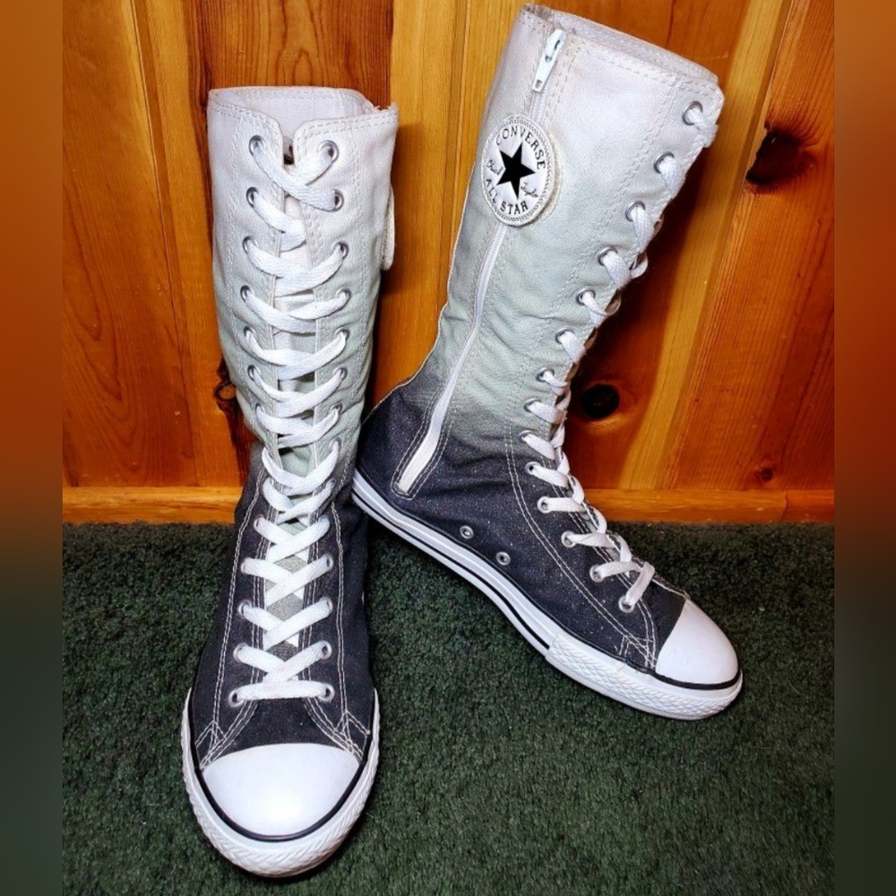 RARE Vintage Converse All Star Chuck Taylor X-HI Calf/Knee high Women 5.5 - Picture 9 of 11